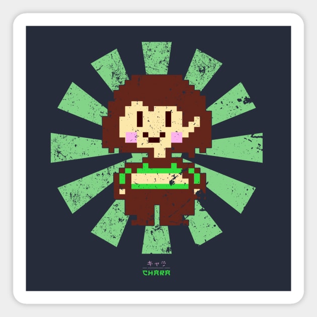 Chara Retro Japanese Undertale Magnet by Nova5